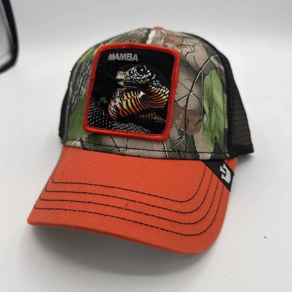 Goorin Bros Hat Cap Snap Back Realtree Camo Mamba Snake Trucker The Farm‎ NWT